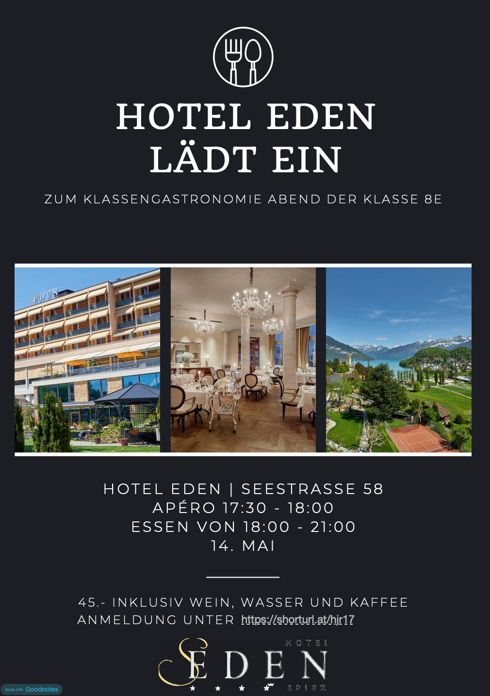 Die 8e lädt ins Hotel Eden ein!